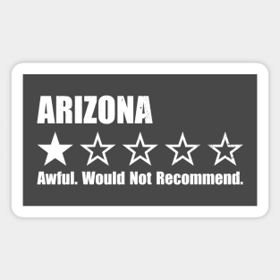 Arizona One Star Review Magnet